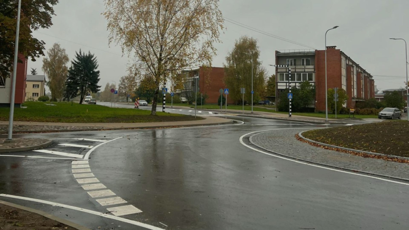 Salātu iela Bauskā pēc atjaunošanas